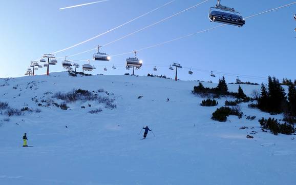 Skigebieden voor gevorderden en off-piste skiërs Traunstein – Gevorderden, off-piste skiërs Steinplatte Winklmoosalm – Waidring/Reit im Winkl