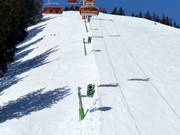 Sneeuwkanonnen langs de pistes