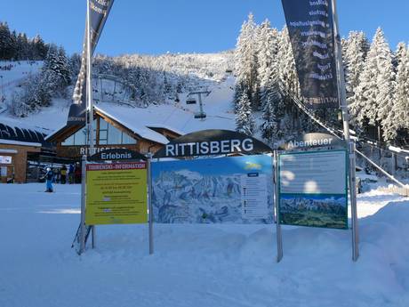 Dachsteingebergte: oriëntatie in skigebieden – Oriëntatie Ramsau am Dachstein – Rittisberg
