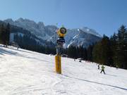 Sneeuwkanonnen op de Marienberg