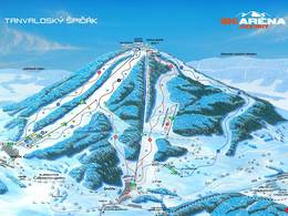 Pistekaart Tanvaldský Špičák