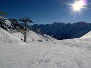 Start bij de Passo Contrabbandieri