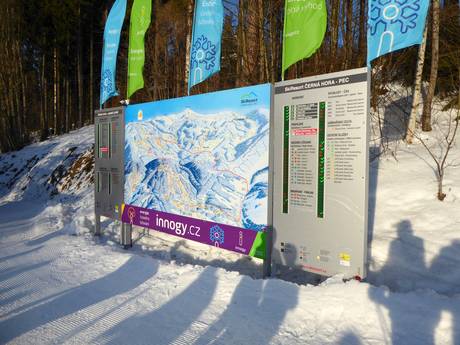 Černá hora - Pec: oriëntatie in skigebieden – Oriëntatie Černá hora – Janské Lázně