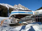 Punta Ces - 4-persoons hogesnelheidsstoeltjeslift (koppelbaar) met kap