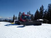 Pistenmachine in wachtstand