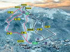 Pistekaart Cerreto Laghi