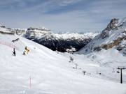 Uitzicht vanaf de Sella Brunech op de Ciampac