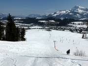Terrein van de oefenweide Reith bij Kitzbühel