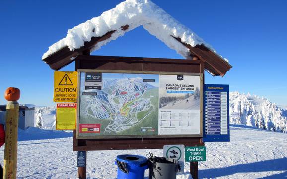Interior Plateau: oriëntatie in skigebieden – Oriëntatie Sun Peaks