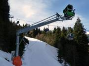 Sneeuwkanon bij de Noordafdaling