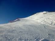 Zwarte Grubengrat piste die onder de Grubenkopfbahn loopt