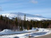 Uitzicht op het skigebied Ylläs