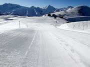 Vers vers geprepareerde piste in Ischgl