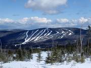 Uitzicht op het skigebied Le Mont Grand-Fonds