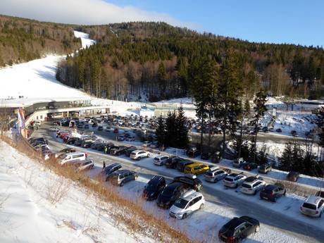 Mühlviertel: bereikbaarheid van en parkeermogelijkheden bij de skigebieden – Bereikbaarheid, parkeren Hochficht