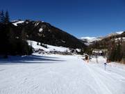 Gemakkelijke piste Pudra bij Plan de Gralba