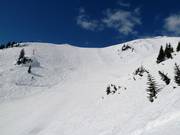 Moeilijke skiroute Osthang