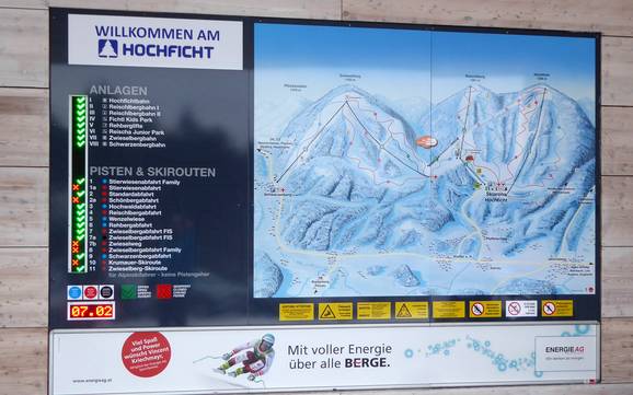 vakantieregio Boheemse Woud: oriëntatie in skigebieden – Oriëntatie Hochficht