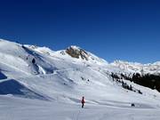 Uitzicht over het skigebied Ratschings-Jaufen