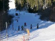 Gemakkelijke piste bij de sleeplift K parkovišti