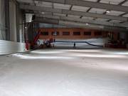 Uitzicht van boven op de beginnerspiste