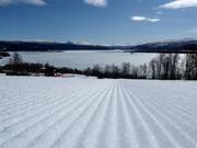 Perfecte pistepreparatie in het skigebied Tärnaby