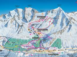 Pistekaart Hohsaas – Saas-Grund