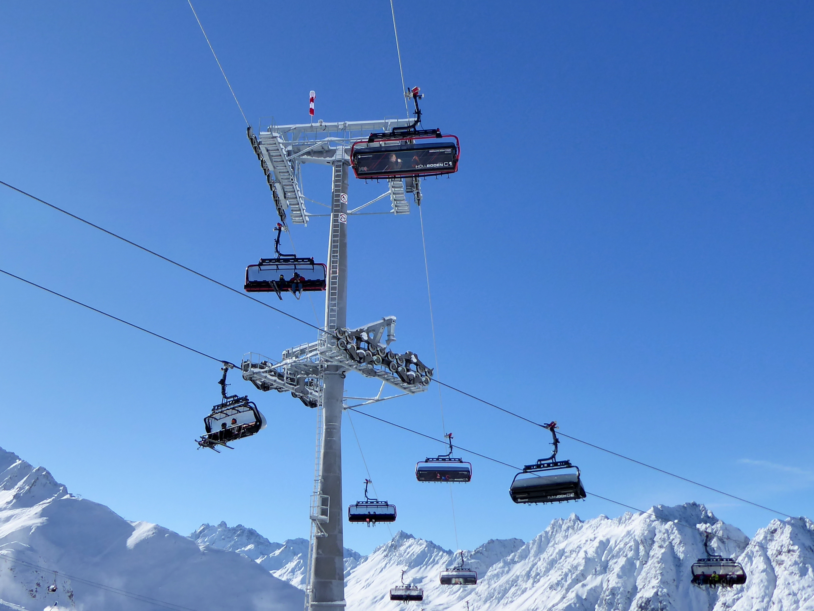 Alle skiliften/kabelbanen in het skigebied Ischgl/Samnaun – Silvretta Arena