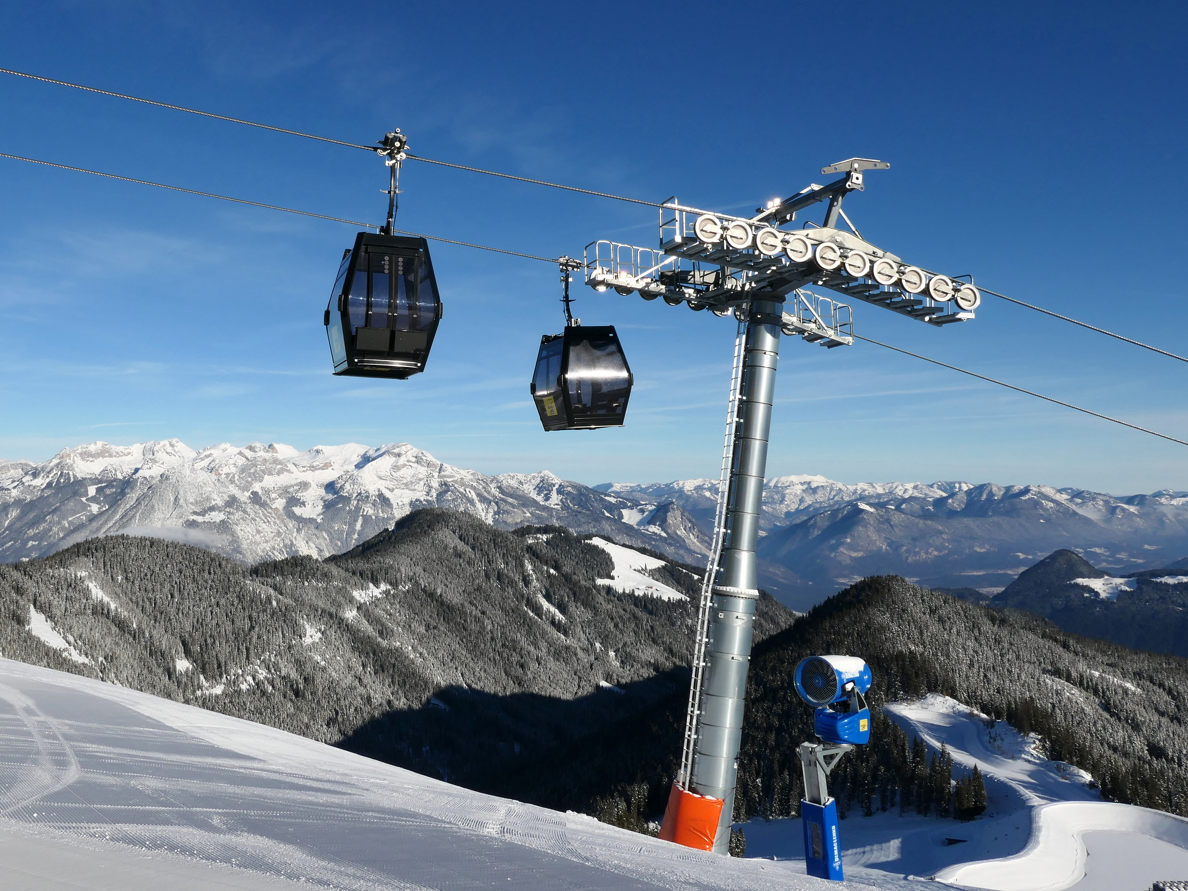 Alle skiliften/kabelbanen in het skigebied Spieljoch – Fügen