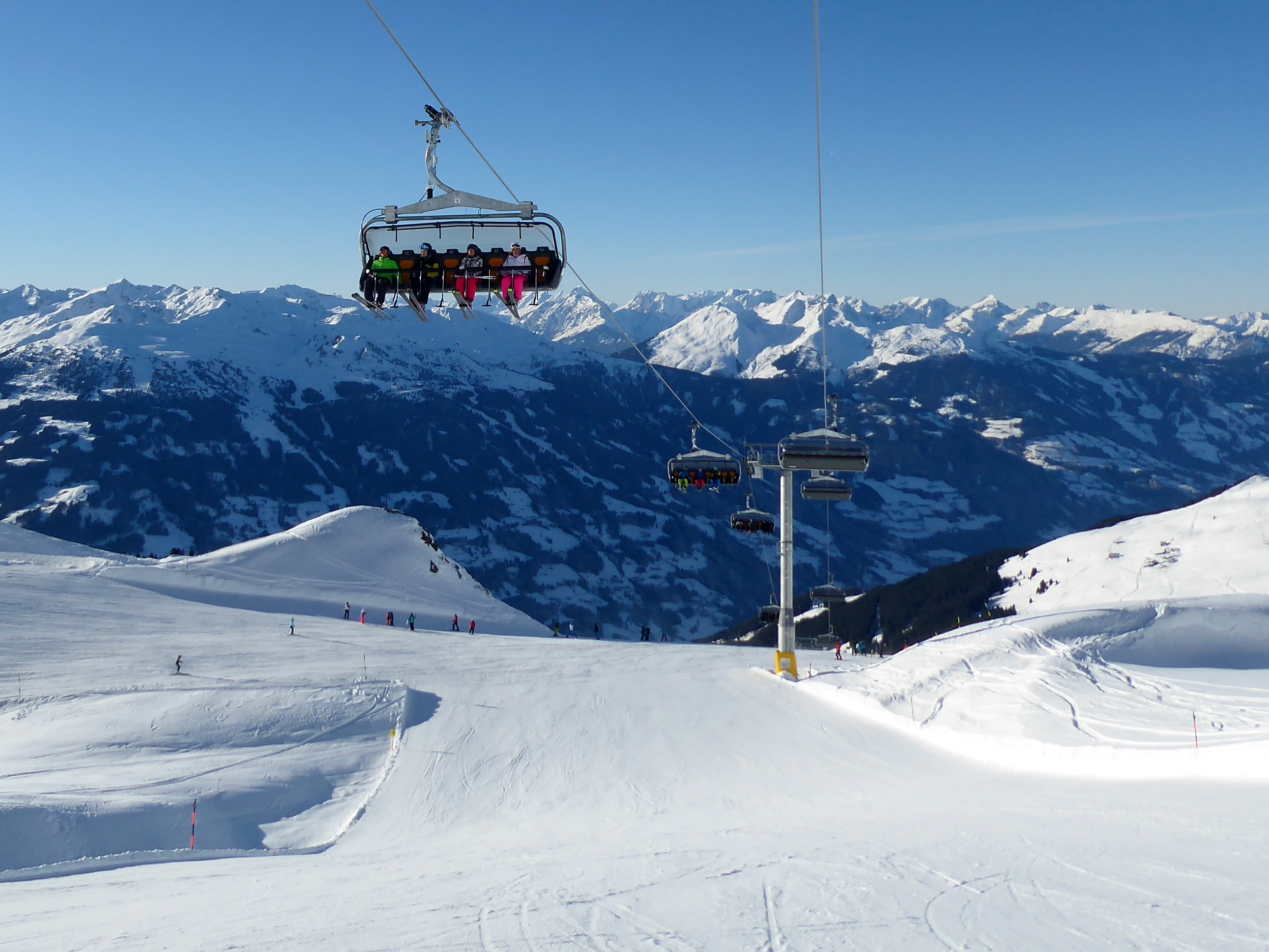 Beelden van het skigebied Zillertal Arena – Zell am Ziller/Gerlos/Königsleiten/Hochkrimml