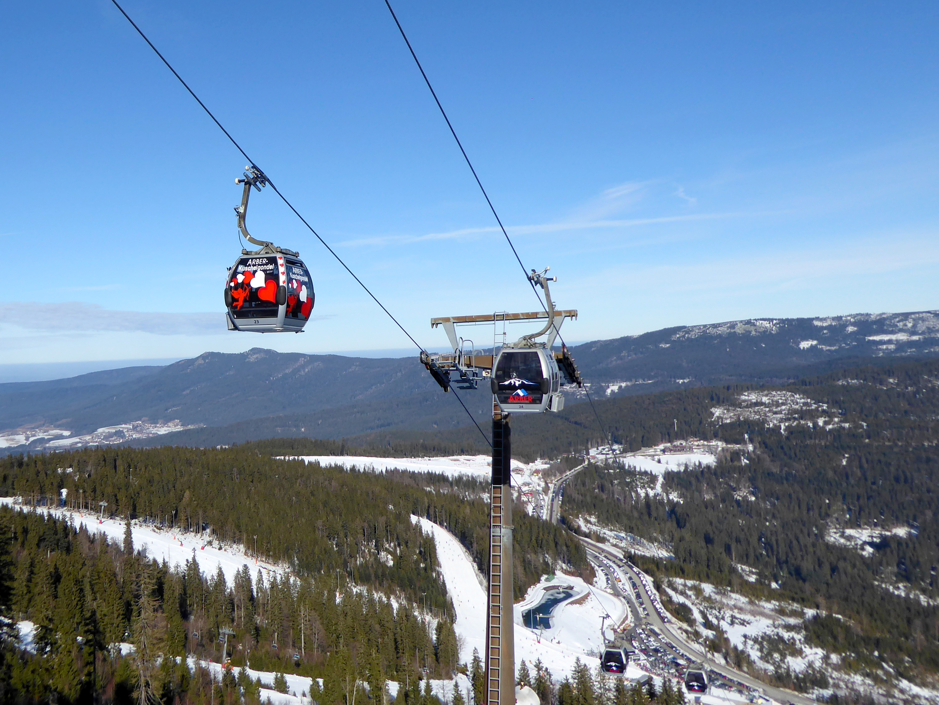 Alle skiliften/kabelbanen in het skigebied Arber