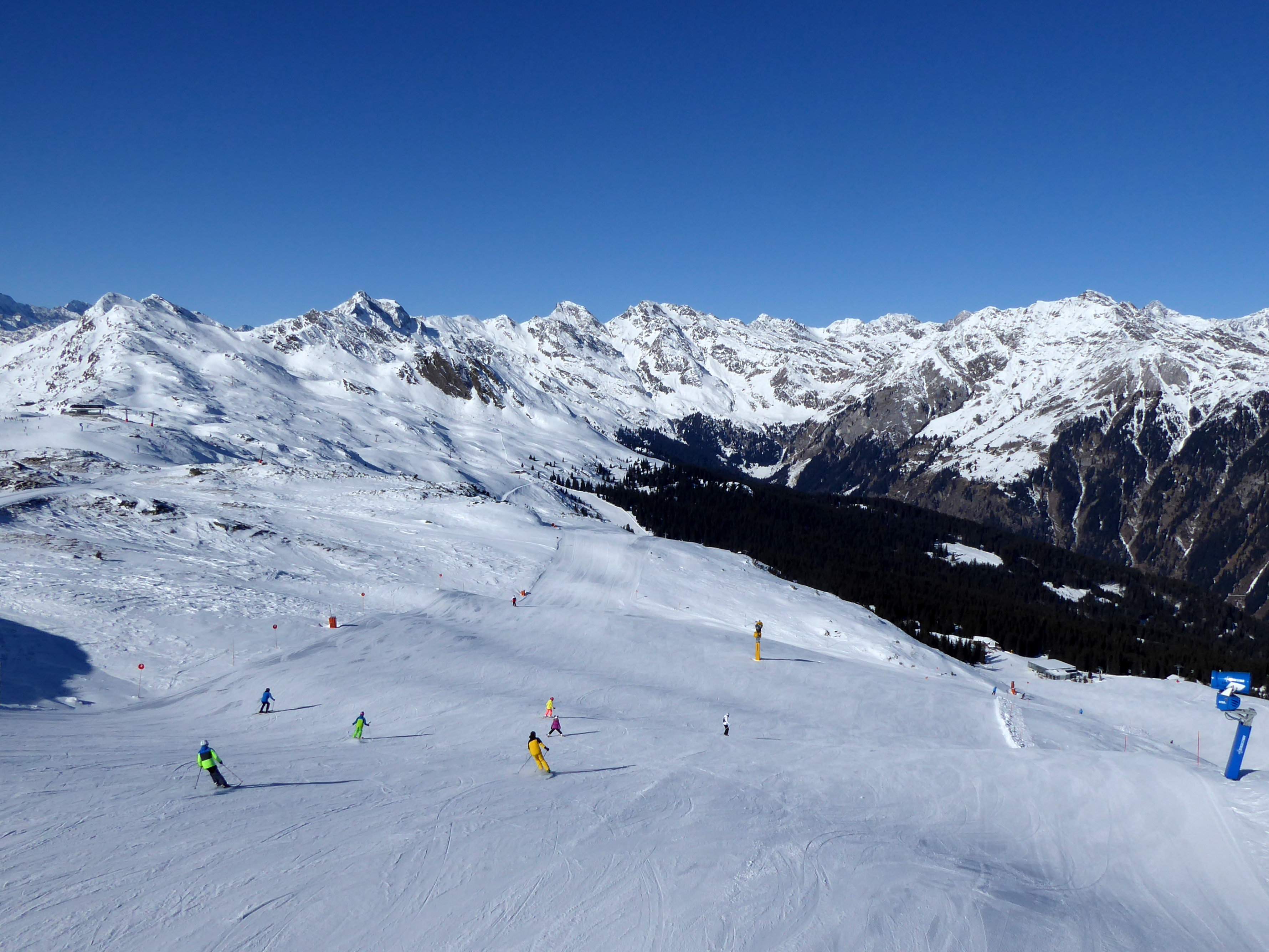 Beelden van het skigebied Ratschings-Jaufen/Kalcheralm