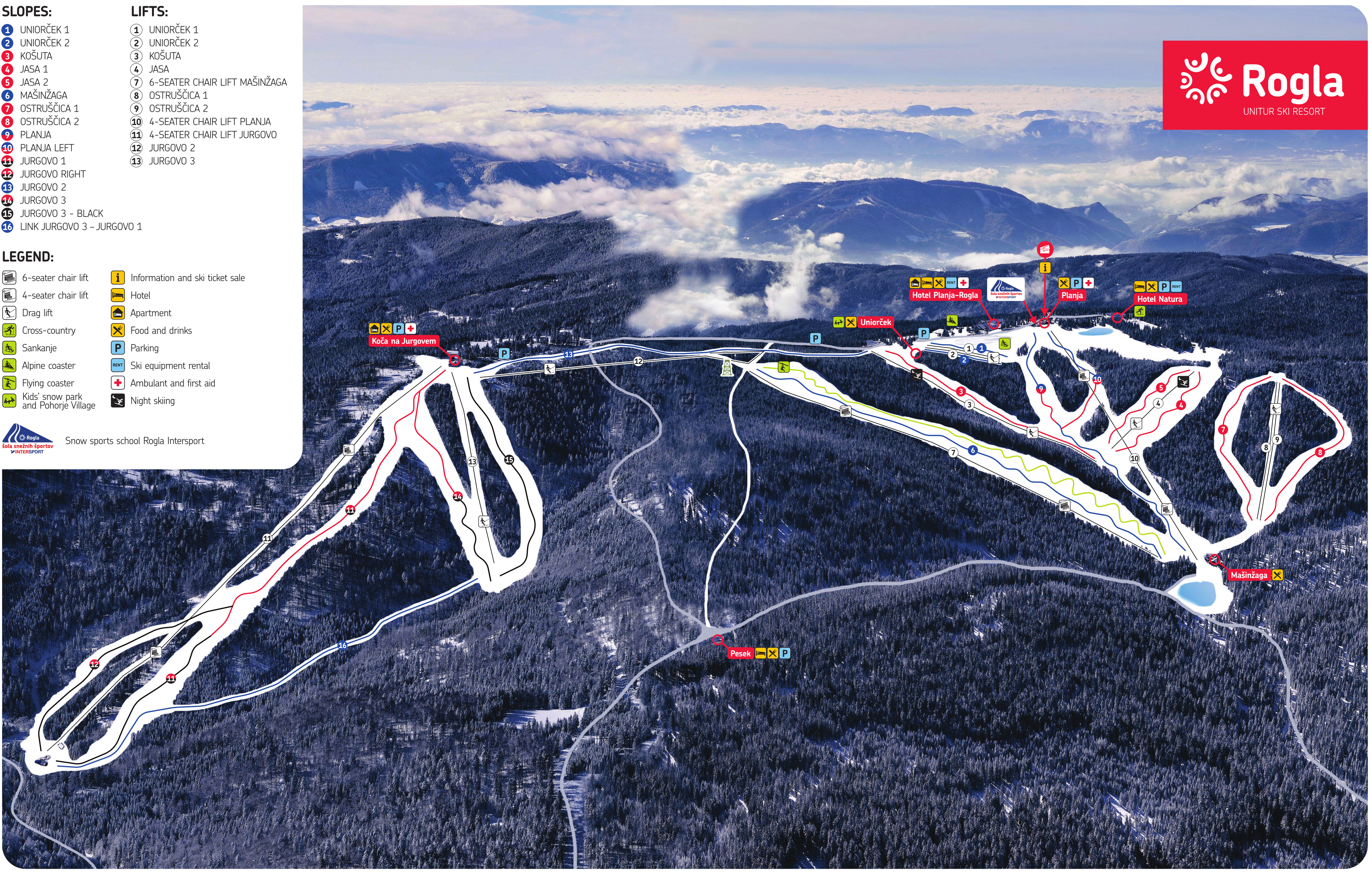 Skigebied Rogla