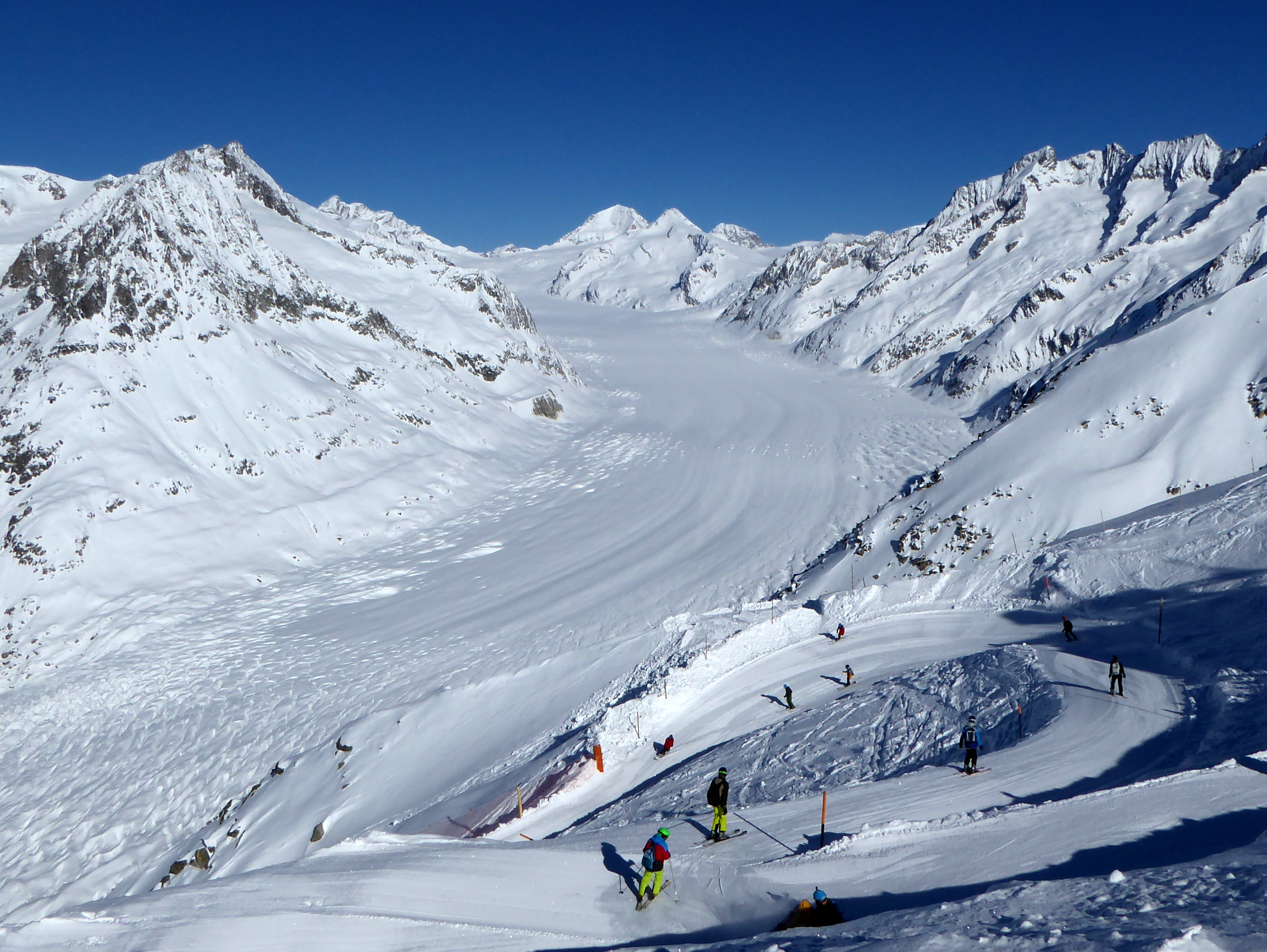 Beelden van het skigebied Aletsch Arena – Riederalp/Bettmeralp/Fiesch Eggishorn