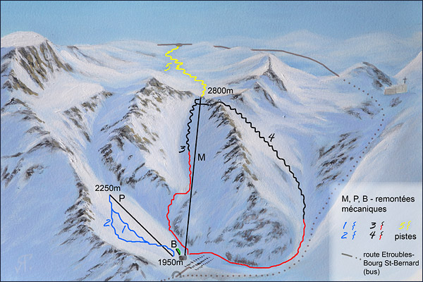 Skigebied Espace Super Saint-Bernard – Bourg-St-Pierre