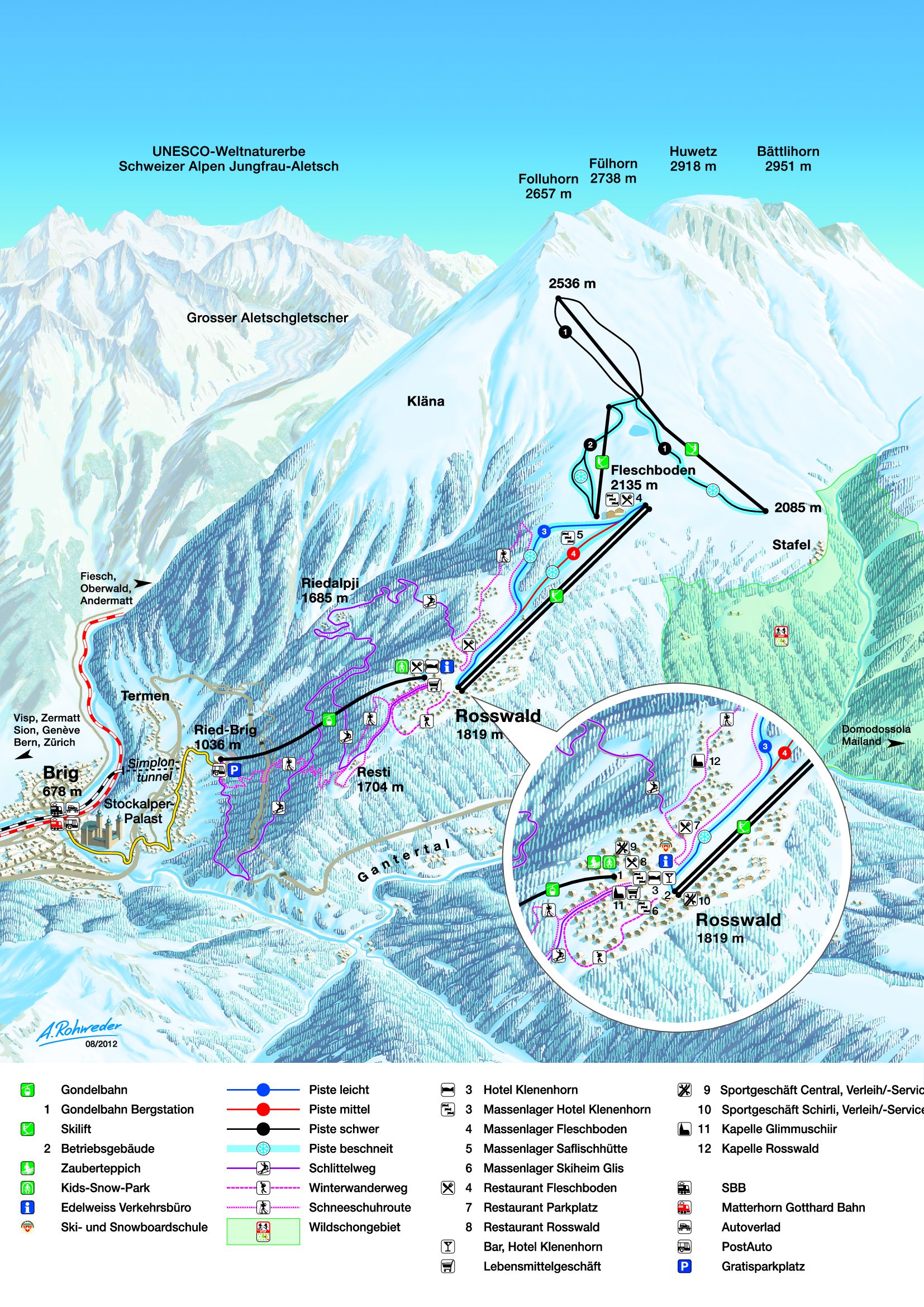 Skigebied Rosswald – Brig