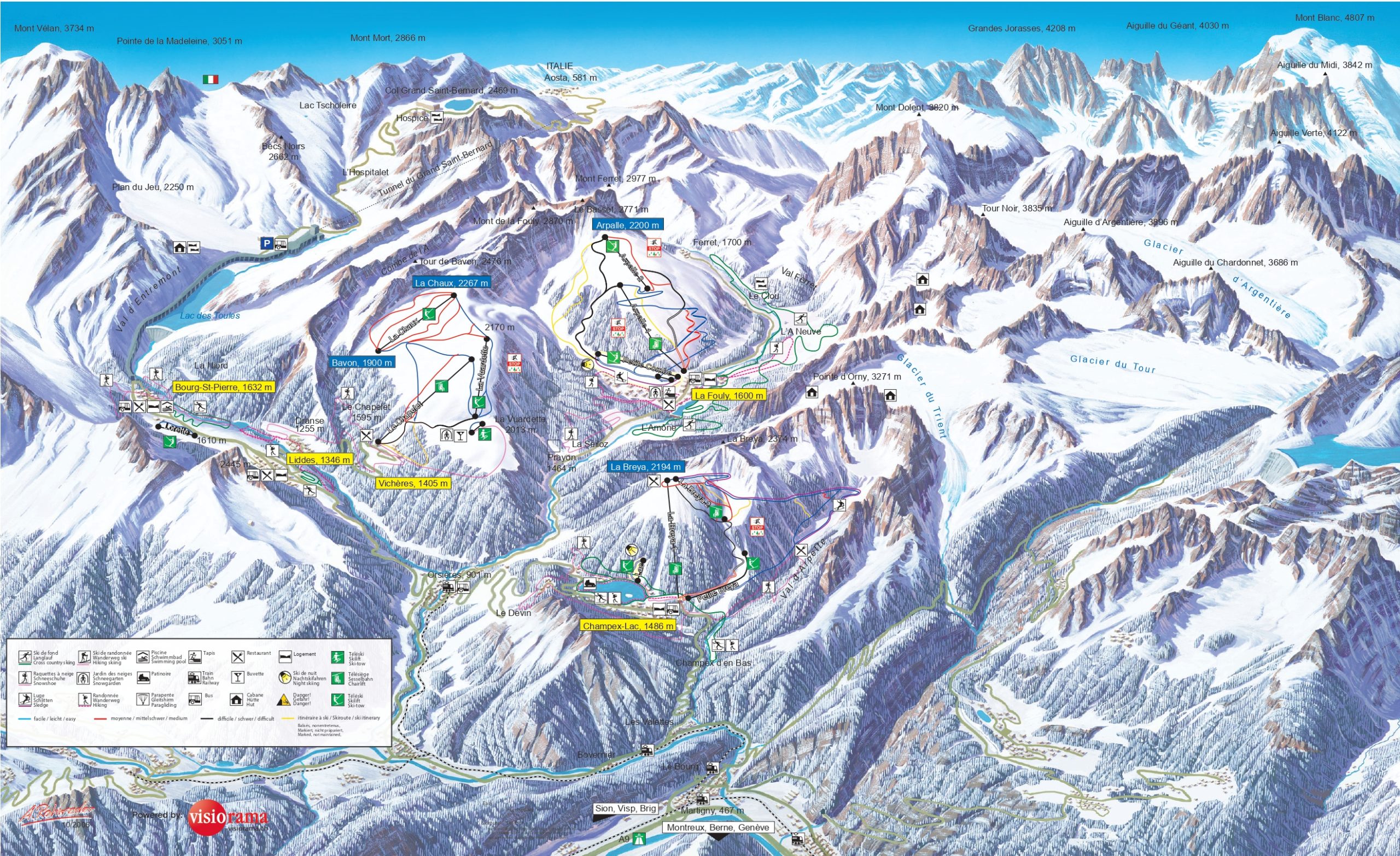 Skigebied La Lorette – Bourg-Saint-Pierre