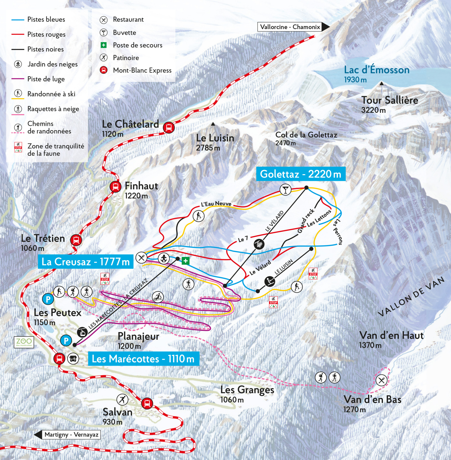Skigebied Les Marécottes (Salvan)