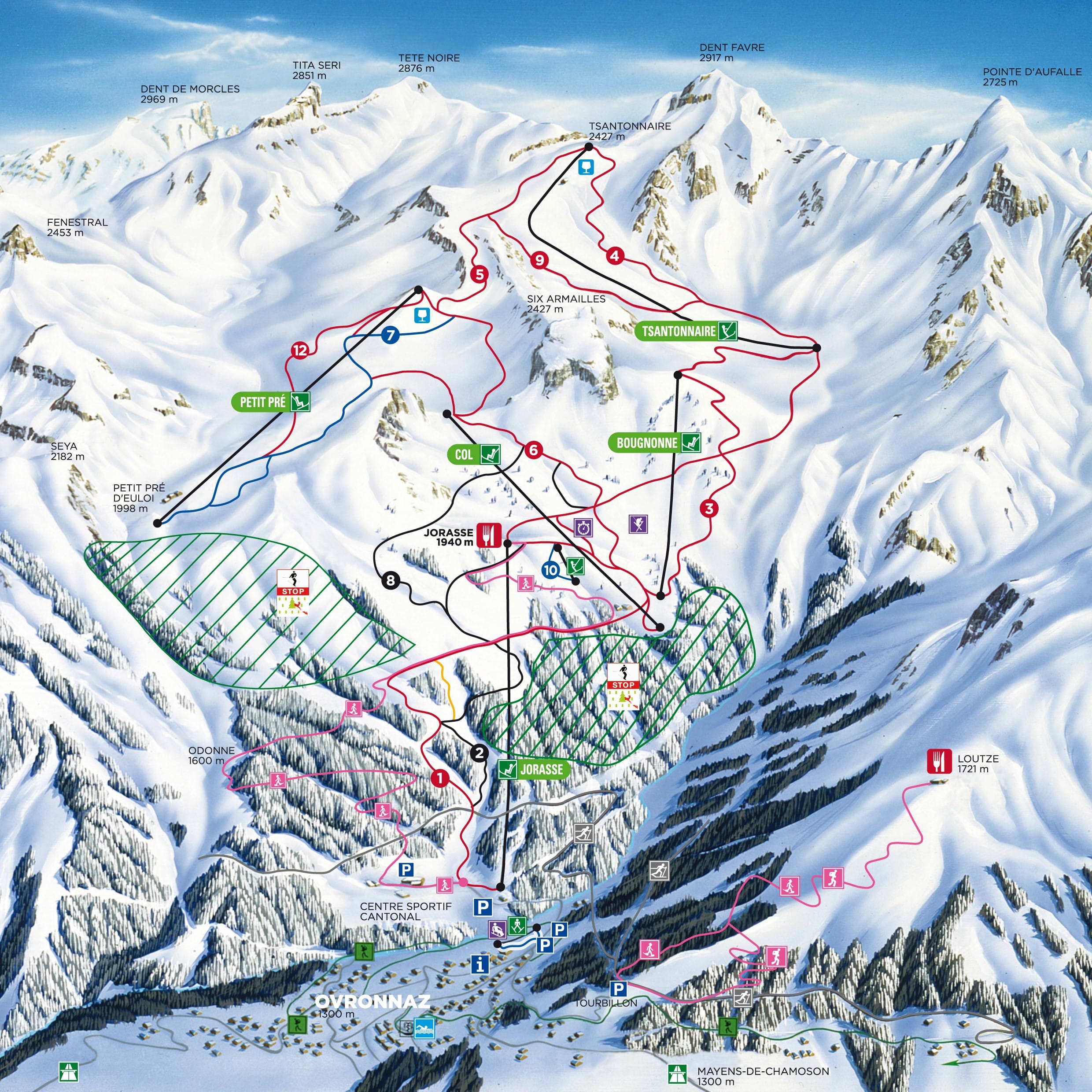 Skigebied Ovronnaz