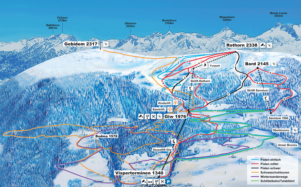 Skigebied Giw – Visperterminen