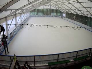 Kurza Góra na Mazurach - widok na lodowisko