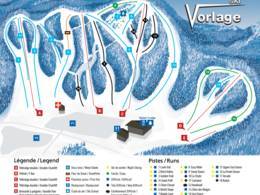 Skigebied Vorlage