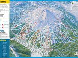 Pistekaart Mt. Bachelor