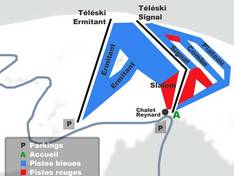 Pistekaart Mont Ventoux Sud