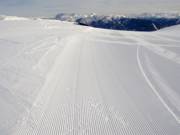 Net geprepareerde piste in het skigebied Sillian