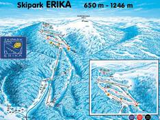 Pistekaart Skipark Erika – Kojsovska Hola