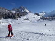 Uitgestrekte oefenterreinen van de Skischule Berwang