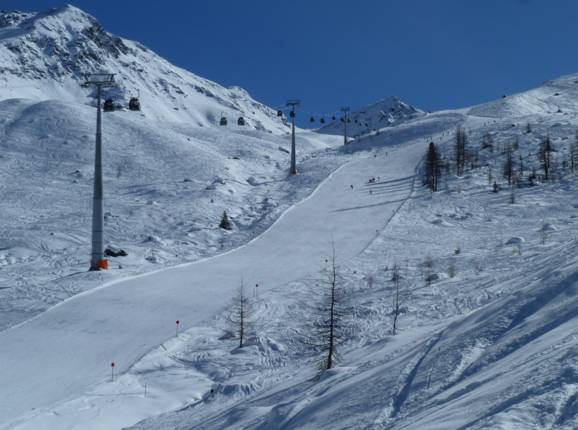 De nieuwe Versingbahn met piste