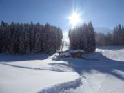 Ontspannen beginnersgebied bij de Bärenbadlift