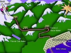 Pistekaart Glaciar Martial